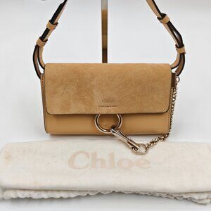 Chloe Suede Calfskin Mini Faye Shoulder Bag